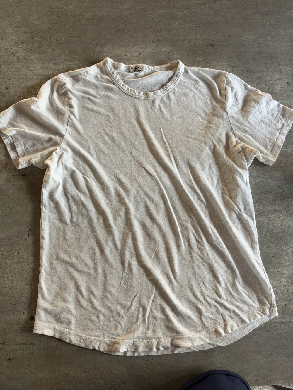 Buck Mason White Short-Sleeve Crewneck Tee